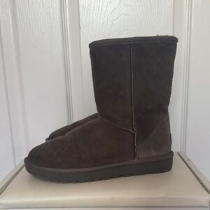 UGG Dark Brown Shearling Boots